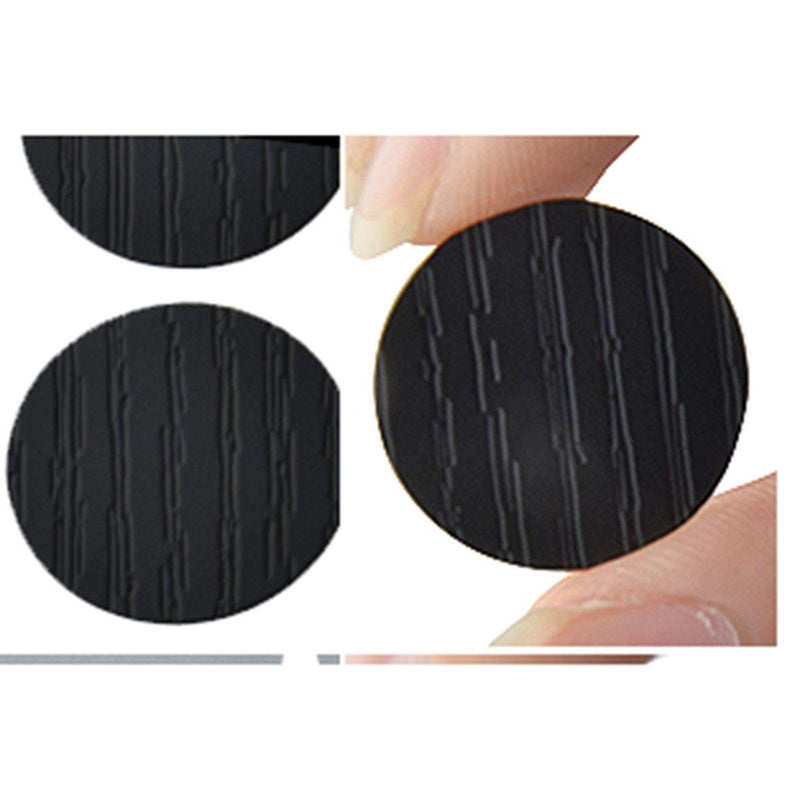 E-outstanding Screw Hole Cover 180PCS/2 Sheet 21mm PVC Furniture Self-Adhesive Screw Hole Caps Stickers Black