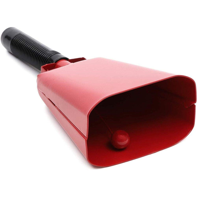 Cowbells with Handles, Red Noise Makers Set (9.5 Inches, 2-Pack)