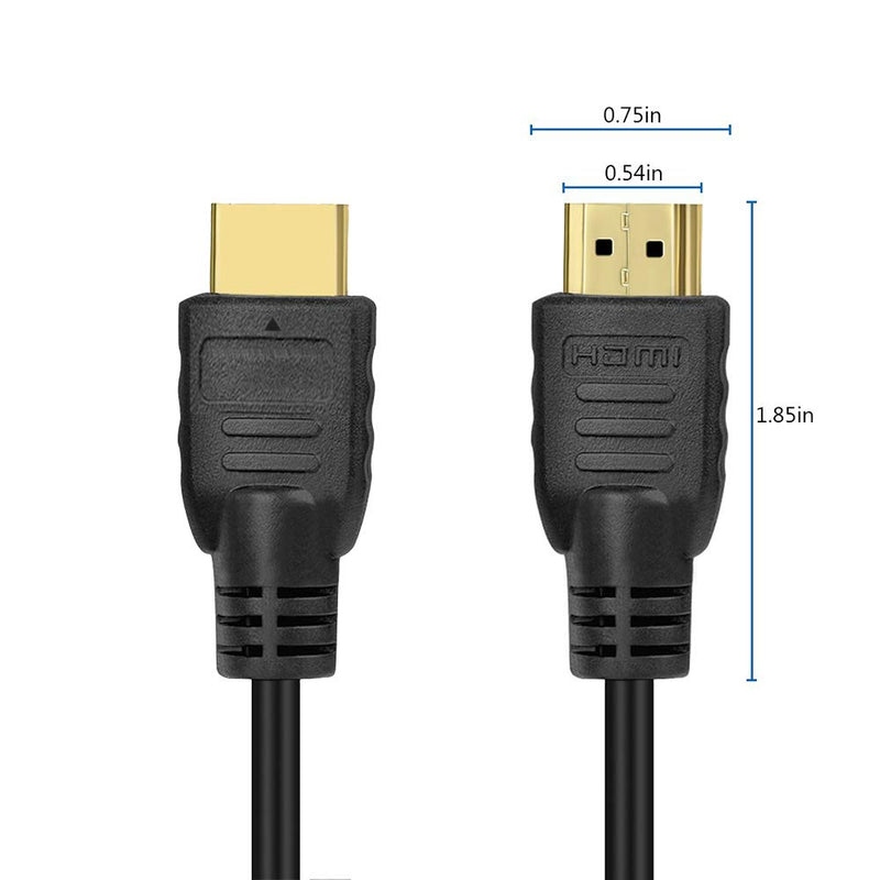 Copeak Coiled High Speed HDMI Male Cable 19.7"/50cm High Speed Support 1080p HD Ethernet & Audio Return 50cm