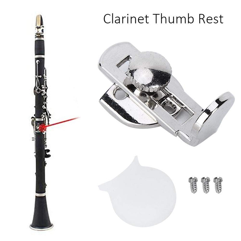 Clarinet Thumb Rest,Clarinet Thumb Protector with Screws And Clarinet Thumb Rest Cushion Musical Instrument Accessories