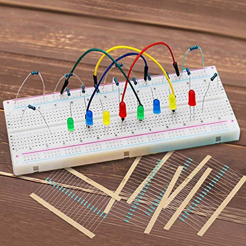 [AUSTRALIA] - 1280 Pieces 64 Values Resistor Kit, 1% Assorted Resistors 1 Ohm-10M Ohm 1/4W Metal Film Resistors Assortment for DIY Projects and Experiments 