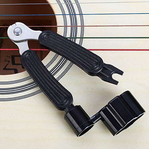 Guitar Winder Guitar String Winder and Cutter -All-In-1 Restringing Tool Includes Clippers Bridge Pin Puller Peg Winder Designed to Fit Most Guitars