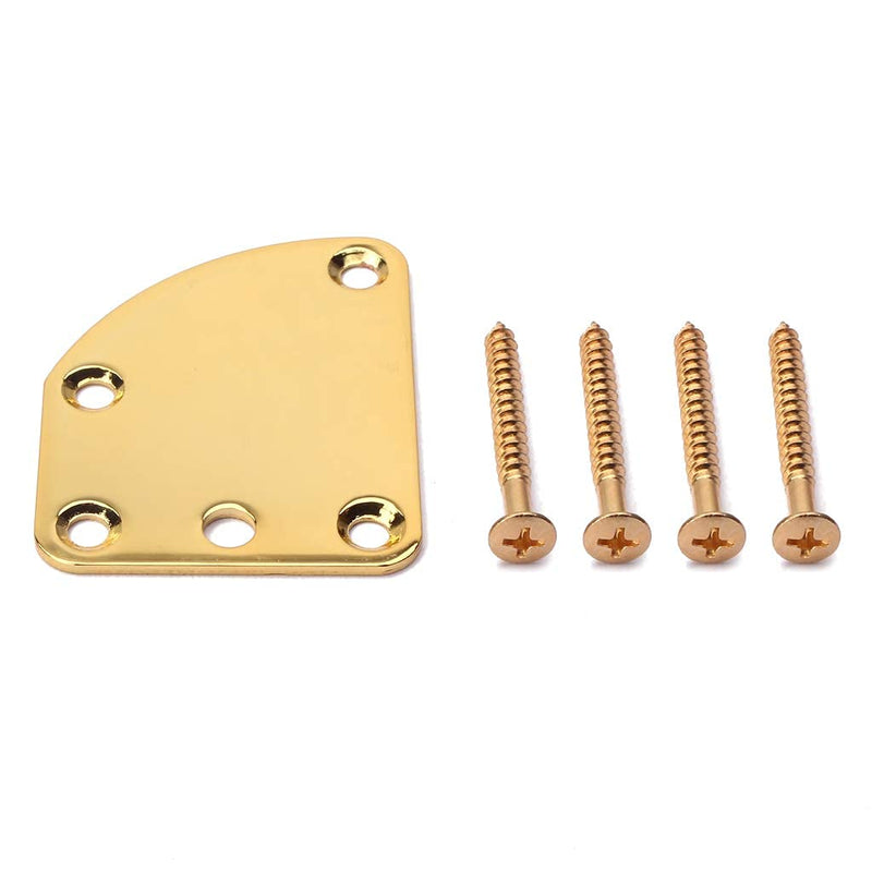 Alnicov Triangle 5 Holes Electric Guitar Neck Plate Guitar Neck Force Plate Connecting Plate for Electric Guitar Replacement