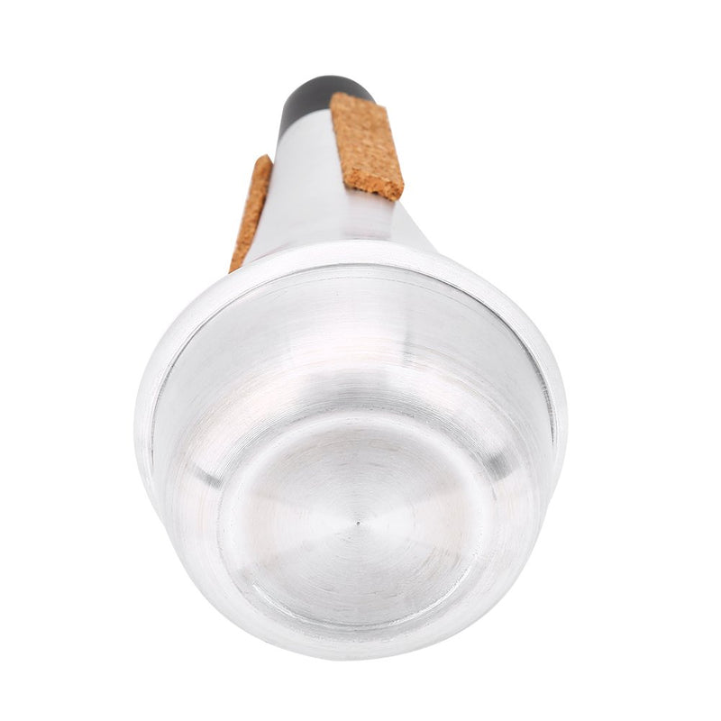 Trumpet Mute, Aluminum Alloy & Cork Strip Practice Trumpet Cornet straight Mute Musical Instrument Part