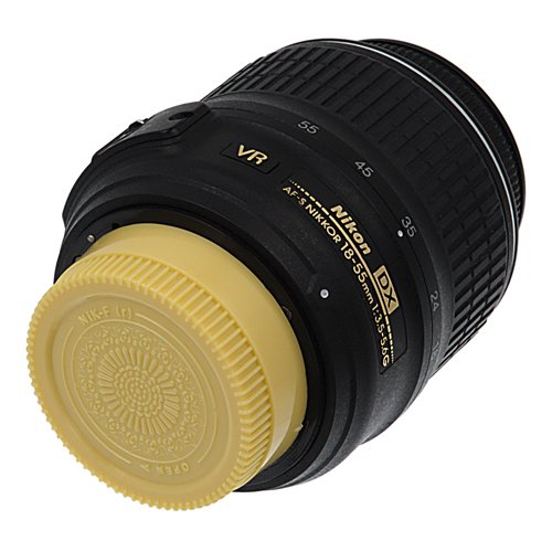 Fotodiox Designer (Gold) Rear Lens Cap Compatible with Nikon F-Mount Lenses (Non-AI, AI, AIS, AF, AFD, AFS, G, DX, FX) Gold