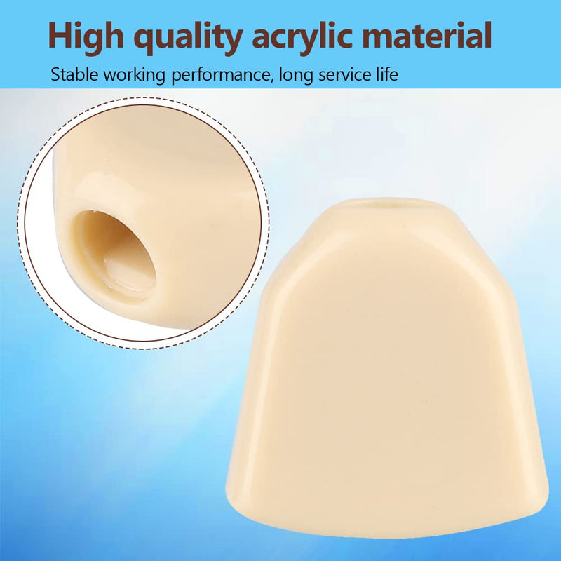 [AUSTRALIA] - Tuning Peg Button, 6 PCS/Set Tuning Pegs Machine Heads Acrylic Buttons for Acoustic Electric Guitar(Beige) Beige 