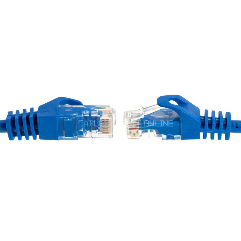 Cables Direct Online Pack of 3 Snagless Cat5e Ethernet Network Patch Cable Blue 15 Feet