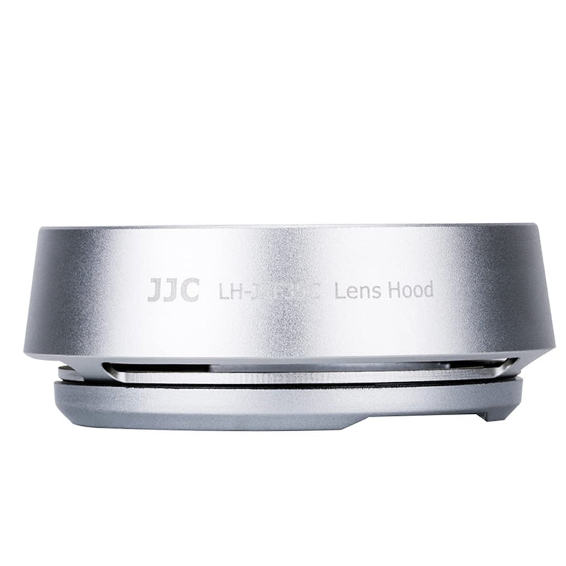 JJC Silver Metal Bayonet Lens Hood for FUJINON XF 35mm F2 R WR/ FUJINON XF 23mm F2 R WR, Fuji 35mm F2 Lens Hood, Fuji 23mm F2 Lens Hood, 35mm F2 Hood, 23mm F2 Hood, Replaces Fujifilm LH-XF35-2 Hood LH-JXF35C Silver