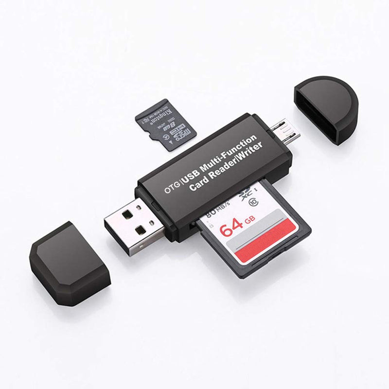 Goblown USB SD Card Reader,OTG Adapter,Micro SD Card Reader/USB 2.0 Cardreader/TF, SD, Microsd, SDXC, SDHC, MMC, RS-MMC, Micro SDXC, Micro SDHC, UHS-I Camera Reader for PC & Laptop & Smart Phones