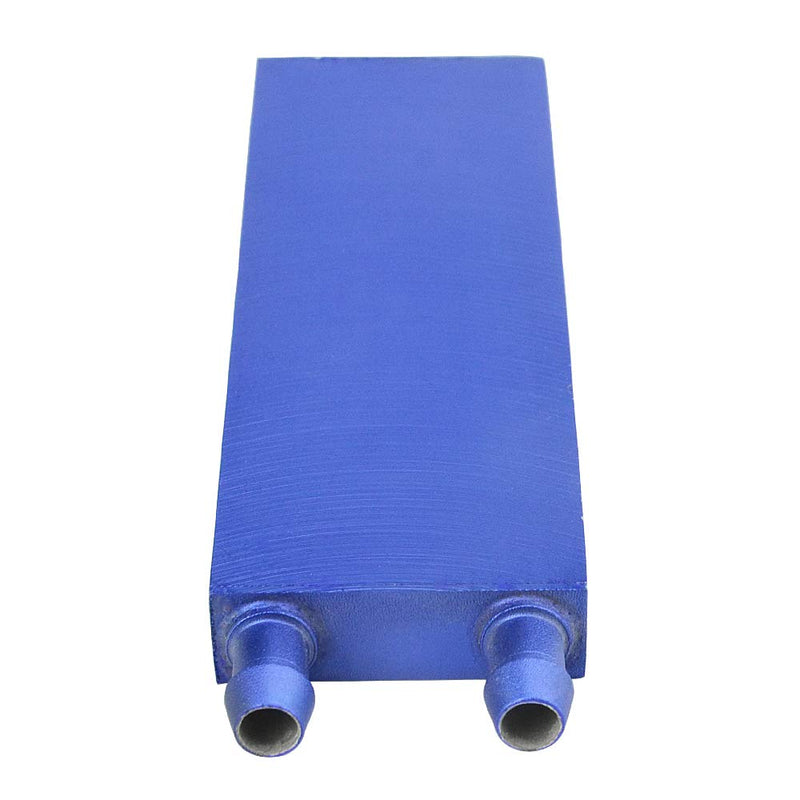 BXQINLENX Aluminum Water Cooling Block for CPU Graphics Radiator Heatsink 40x 120mm Blue