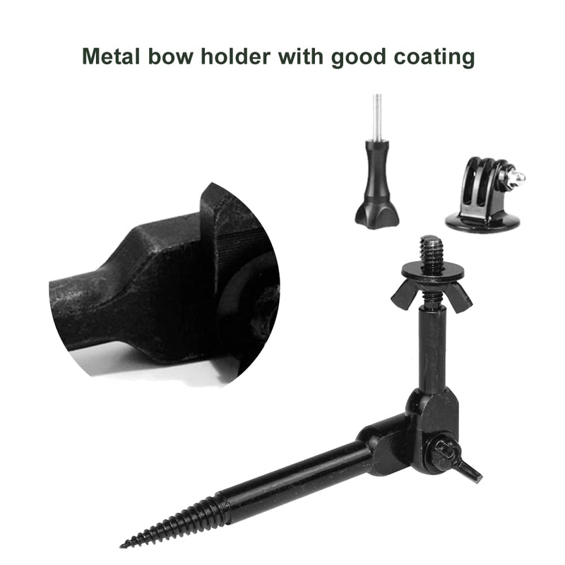 NUOBAKE Hunting Trail Camera Tree Mount Trail Hunting Camera Tree Mount with 1/4 Inch Screw Trail Camera Tree Holder Screw Mounting Bracket Camera Accessory Tree Stand (2 Pieces Kit)