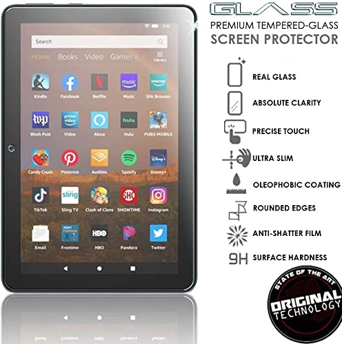 Ytuomzi 2 Pack Screen Protector for 8/8 Plus Tablet 8-inch (2022/2020), Premium Tempered Glass Screen Film for 8” Kids Pro Tablet, Ultra Clear, Anti-Scratches, Case Friendly