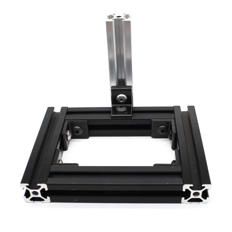 10pcs Aluminum Extrusion 2020 Aluminum Profiles Corner Brackets with 20Pcs M5 T Slot Nuts and Bolts for T/V Slot Rail 2020 T-Slot Aluminum Rail