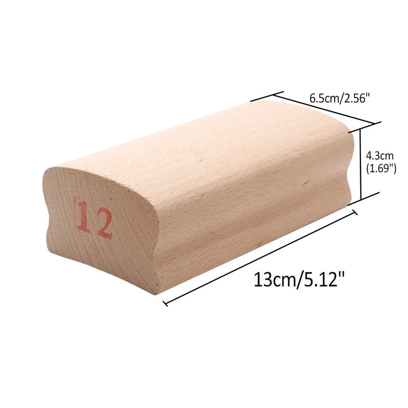 Hordion 12" Radius Sanding Block Fret Leveling Fingerboard Luthier Tool for Acoustic or Electric Bass Guitar