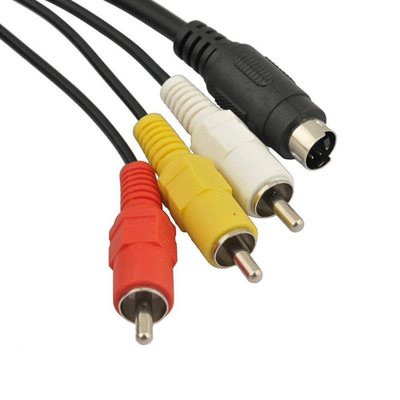 [AUSTRALIA] - Optimal Shop 5 Feet/1.5M AV Cable for Sony Handycam Mini DV and DVD Camcorders-Black (2 Pack) 2 Pack 