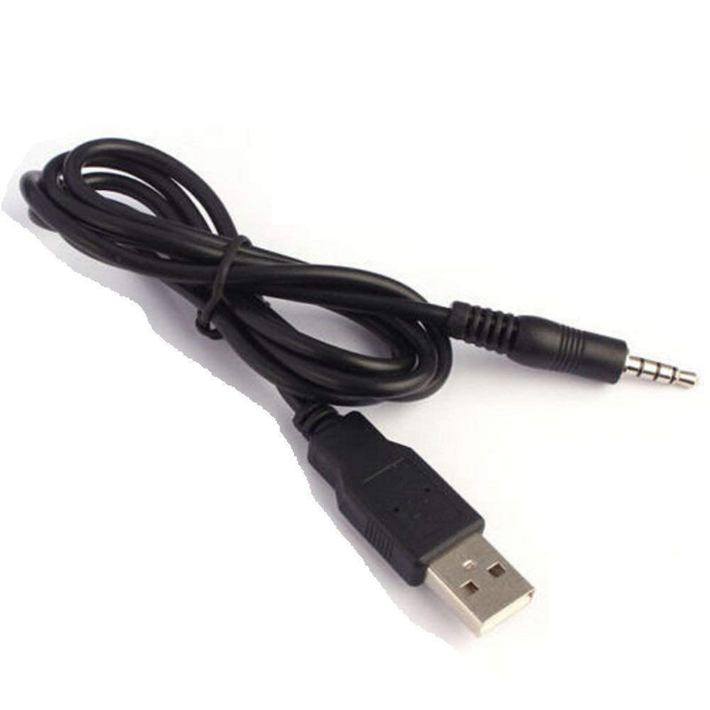 Zimrit 3.5mm Male AUX Audio Jack to USB 2.0 Male Charge Cable Adapter Cord 3 Feet (3.5mm Aux 3 feet)