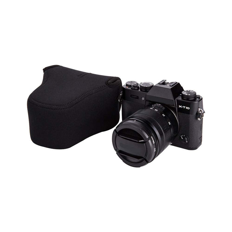 JJC Neoprene Camera Case Protective Sleeve Pouch for Fuji Fujifilm X-T30 X-T20 X-T10 + XF 18-55mm f2.8-4/XF 16mm f1.4 Lens for Canon EOS M50 M6 Mark II M5 + EF-M 15-45mm/EF-M 18-55mm Lens & More M Size