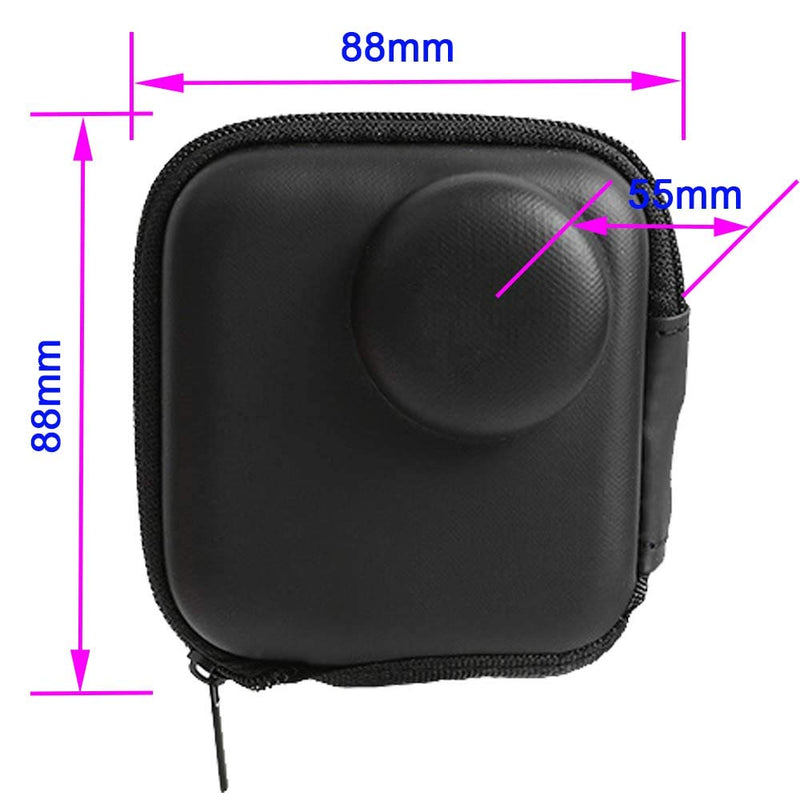 [AUSTRALIA] - ULBTER Mini Storage Bag Case for GoPro MAX Waterproof 360 Camera + Rubber Lens Cap Cover , Carrying Portable Boxes Accessory for Go pro Max [2+1 Pack] 