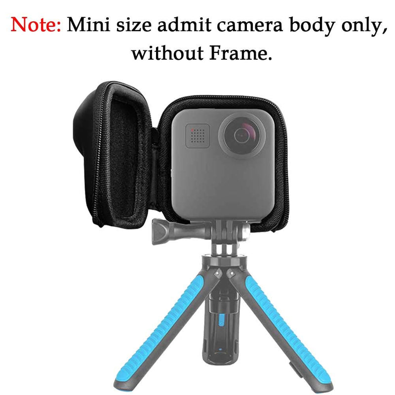 [AUSTRALIA] - ULBTER Mini Storage Bag Case for GoPro MAX Waterproof 360 Camera + Rubber Lens Cap Cover , Carrying Portable Boxes Accessory for Go pro Max [2+1 Pack] 