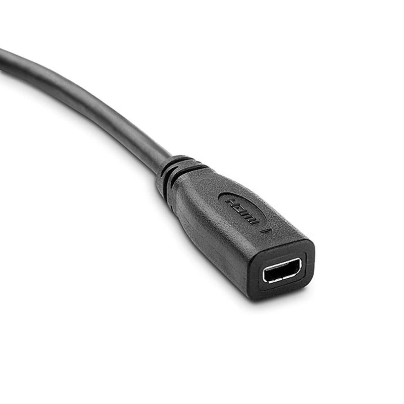 [AUSTRALIA] - Micro HDMI Socket HDMI Adapter Cable for Tablet & Cell Phone 20cm Black Female to Male 
