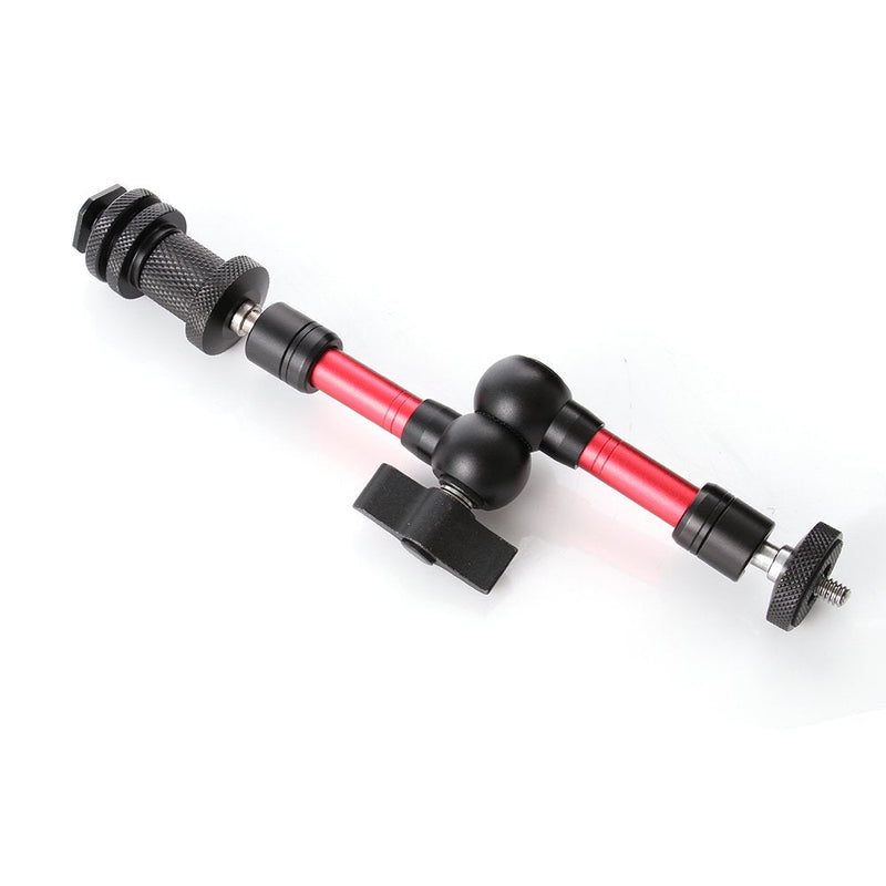 [AUSTRALIA] - Fotga 7" Adjustable Friction Articulating Magic Arm for DSLR LCD Monitor LED Light (Red&Black, 7") 