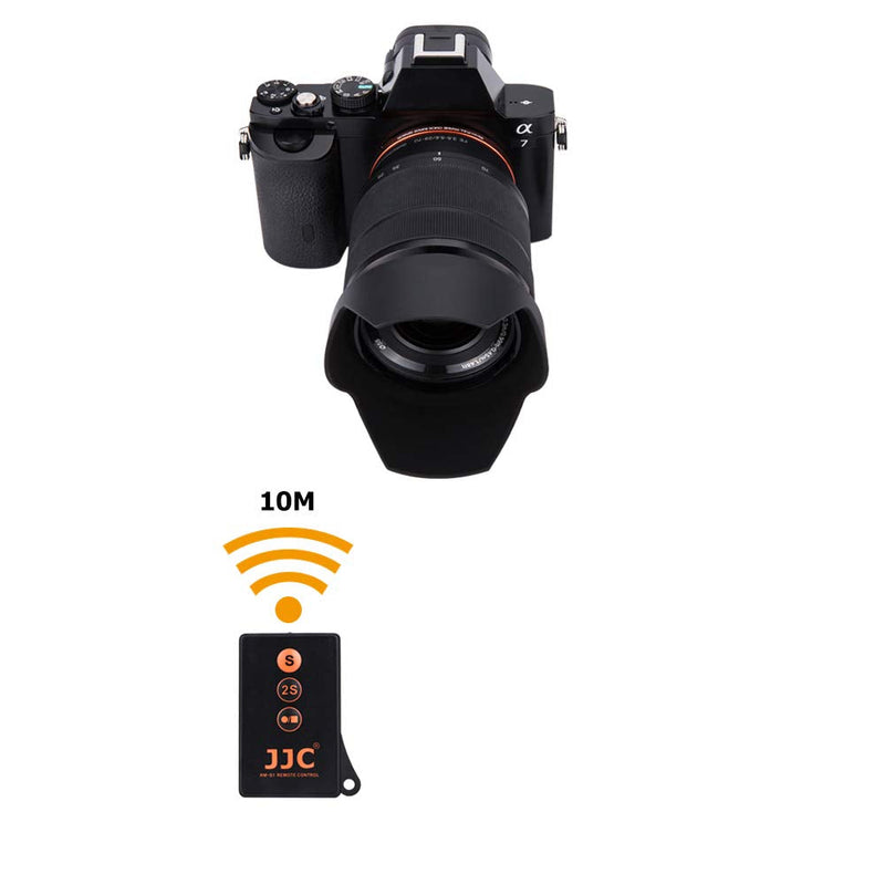 JJC Wireless Remote Control with Extra Start/Stop Video Button for Sony A6000 A6300 A6400 A6500 A6600 A1 A7III A7II A7 A7SIII A7SII A7S A7RIV A7RIII A7RII A7R A9 A9II NEX-6 NEX-7 A99II A99 & More