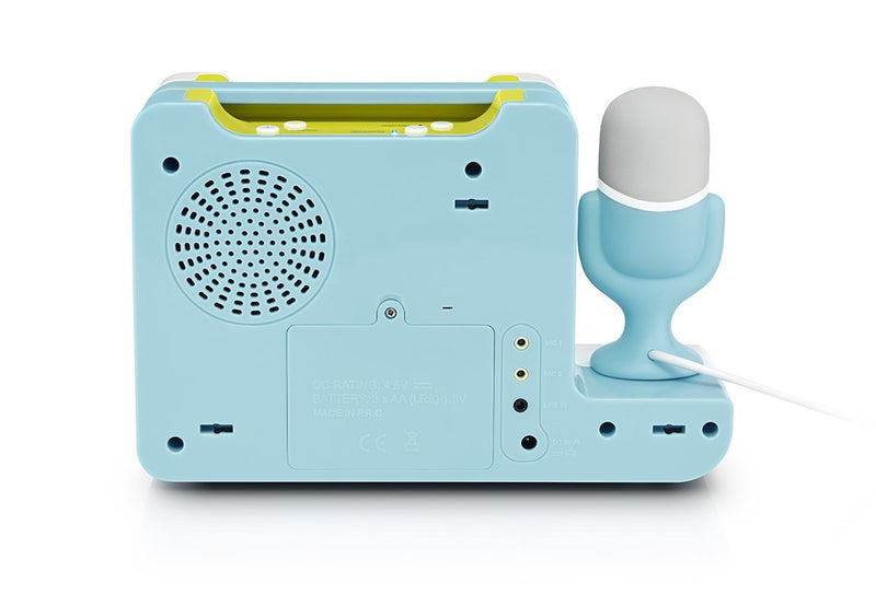 Singing Machine SMK480M Bluetooth Sing Along Kids Karaoke Machine with Mic and In built Speaker Lunchbox Bluetooth Karaoke Machine White