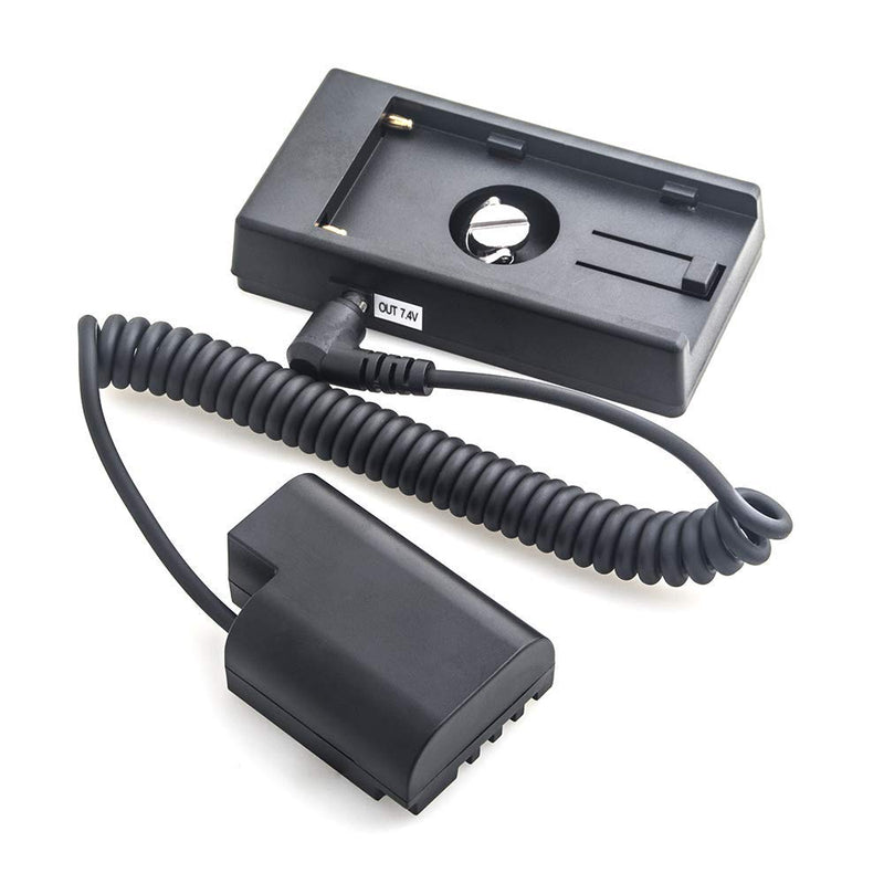 [AUSTRALIA] - Foto4easy NP-F970 Battery Plate Adapter to DMW-DCC12 Full Decoded Dummy Battery with 1/4" Hot Shoe Mount Screw for Panasonic DMC-GH3 GH4 GH3K GH4K GH5 Cameras 