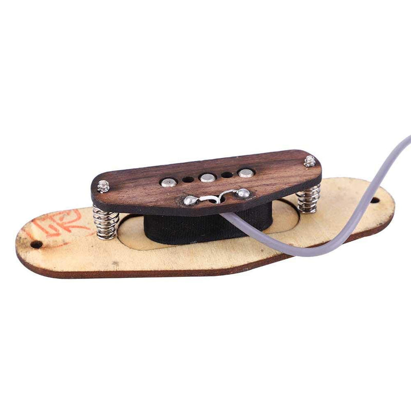 MAGT Guitar Pickup Cigar Box Guitar Kit, 3 String / 3 Pole Guitar Pickup Maple Wood Humbucker Pickup with 6.35mm Jack for Cigar Box Guitar