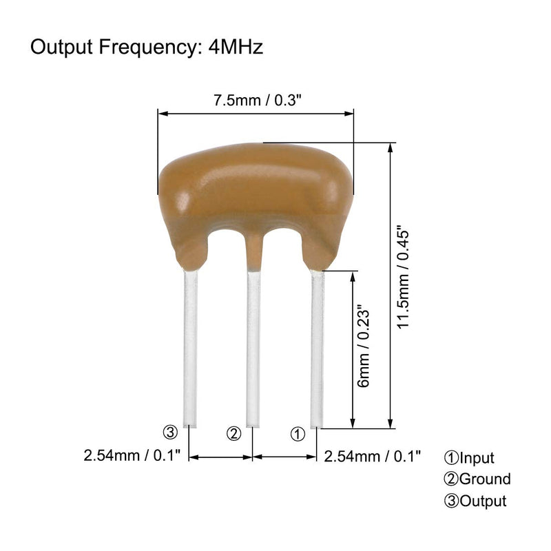 uxcell Ceramic Resonator Oscillator Assortment 4MHz 8MHz 12MHz 16MHz DIP, 4in1 20pcs