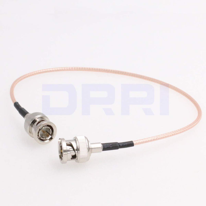 DRRI BNC Male to BNC Male 3G HD SDI 4K Video Coax Cable for FS5 to Atomos Shogun Inferno (30CM) 30CM