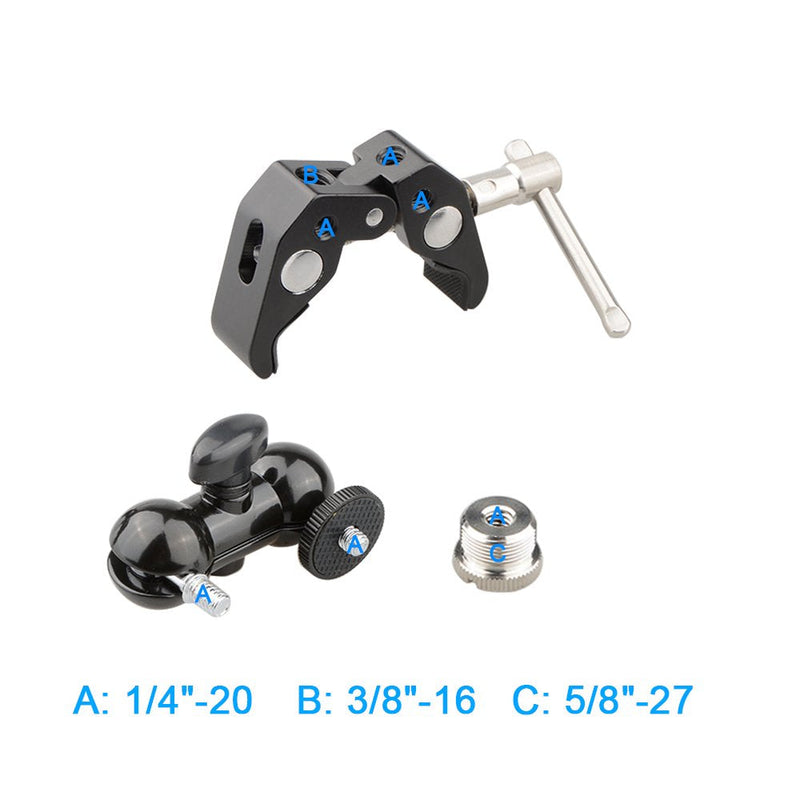 [AUSTRALIA] - CAMVATE Crab clamp & Mini Ball Head Camera Mount for Microphones - 1196 
