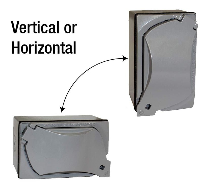 Sigma Engineered Solutions, Gray Sigma Electric 16449 TRWR GFCI Receptacle Kit with Universal Cover