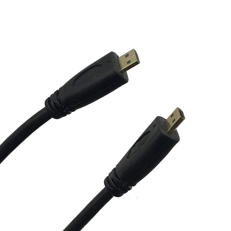 [AUSTRALIA] - Seadream High Speed Micro HDMI Male to Micro HDMI Male Cable,Micro HDMI Type D Male to Male Cable Gold Plated (Black 6Feet) Black 6Feet 