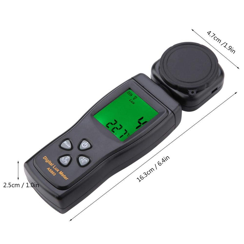 Smart Sensor AS803 Adjustable Mini Digital Luxmeter Light Meter -10~50 with LCD Display, Rope, Cover