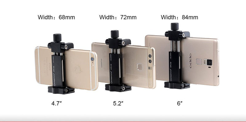 Sunwayfoto CPC-02 Phone Clamp Tripod Stand Smartphone Clamp Adapter Mount Aluminium Arca Swiss