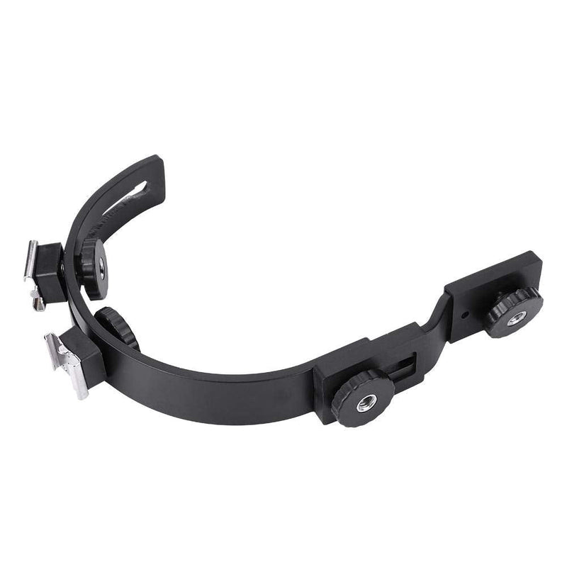 Camera L Bracket Mount Camera Bracket Mount C-Shape Dual Hot Shoes Flash Lamp Mount Holder Bracket for DV Camera Camcorder DSLR Camera