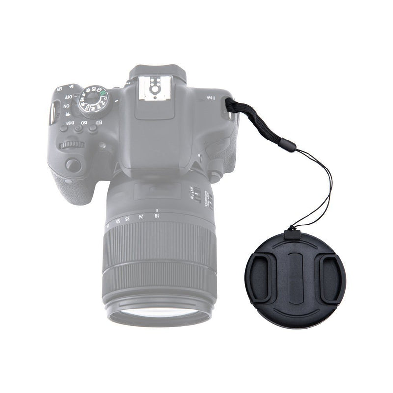 [AUSTRALIA] - JJC 82mm Center Snap-on Lens Cap Camera Front Lens Cover for Canon Nikon Fujifilm Sony Olympus Panasonic Any Lens with 82mm Filter Thread Replaces Original Cap with Free Lens Cap Keeper -5pack 5 Packs 