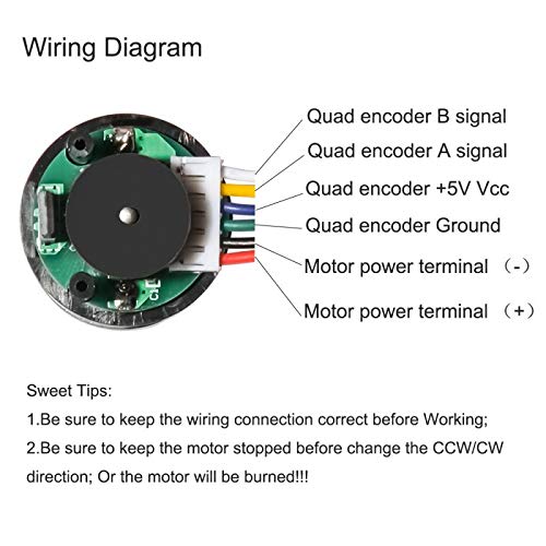 [AUSTRALIA] - Bemonoc Encoder Metal Gearmotor 12V DC Low Speed 60 RPM Gear Motor with Encoder for Arduino and 3D Printers 