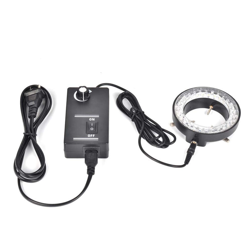 HAYEAR 60 LED Ring Light Illuminator Lamp for Trinocular Industry Stereo Microscope Digital Camera Magnifier with Power Adapter