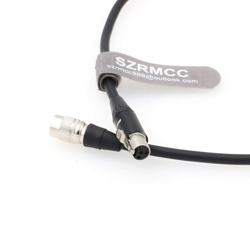 SZRMCC Hirose 4 Pin Male to Mini XLR 4 Pin Female Power Cable for Sony F5 F55 ARRI Amira Camera to TVLogic VFM Monitor