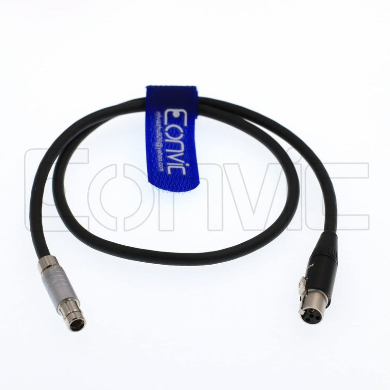 Eonvic Fischer RS 3 Pin to Mini 4pin XLR Female Power Cable for Tilta to TVlogic Monitor