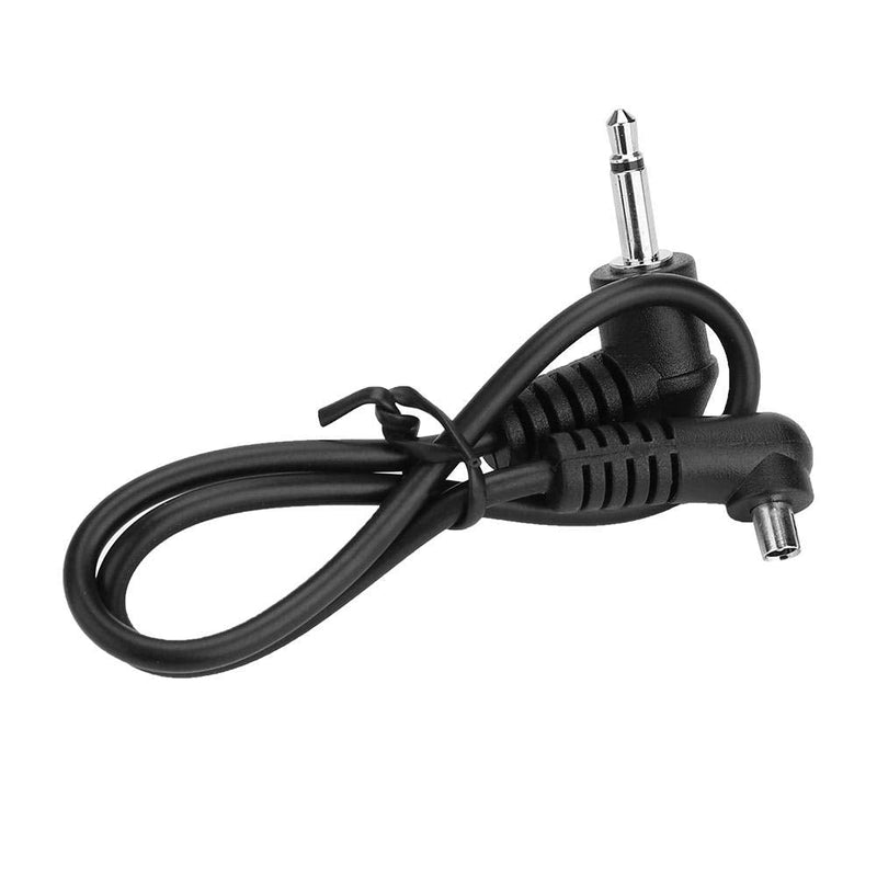 Acouto Flash Sync Cable 3.5mm Jack Plug Flash Sync Cable Cord with Screw Lock to Male Flash PC 30 cm