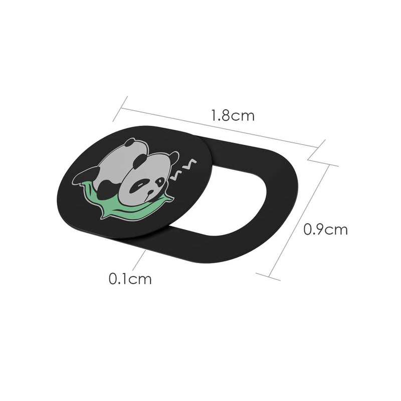 Webcam Cover Slide Cute Pattern Web Camera Cover 0.02-Inch Ultra-Thin Fits for Laptop MacBook Pro iMac Air Computer Smartphones Tablets Protect Your Privacy and Security (Panda-3Pack) Panda