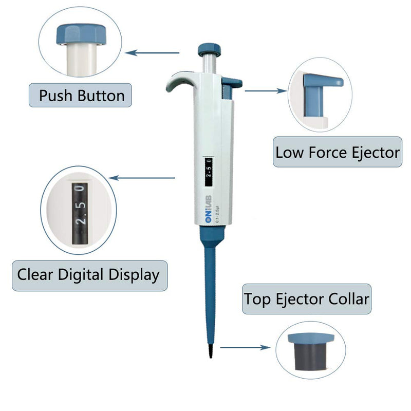[AUSTRALIA] - ONiLAB 1000-5000μl Multi-Volume Adjustable Autoclavable Micropipette/Pipettor, Single Channel, 7010101017 