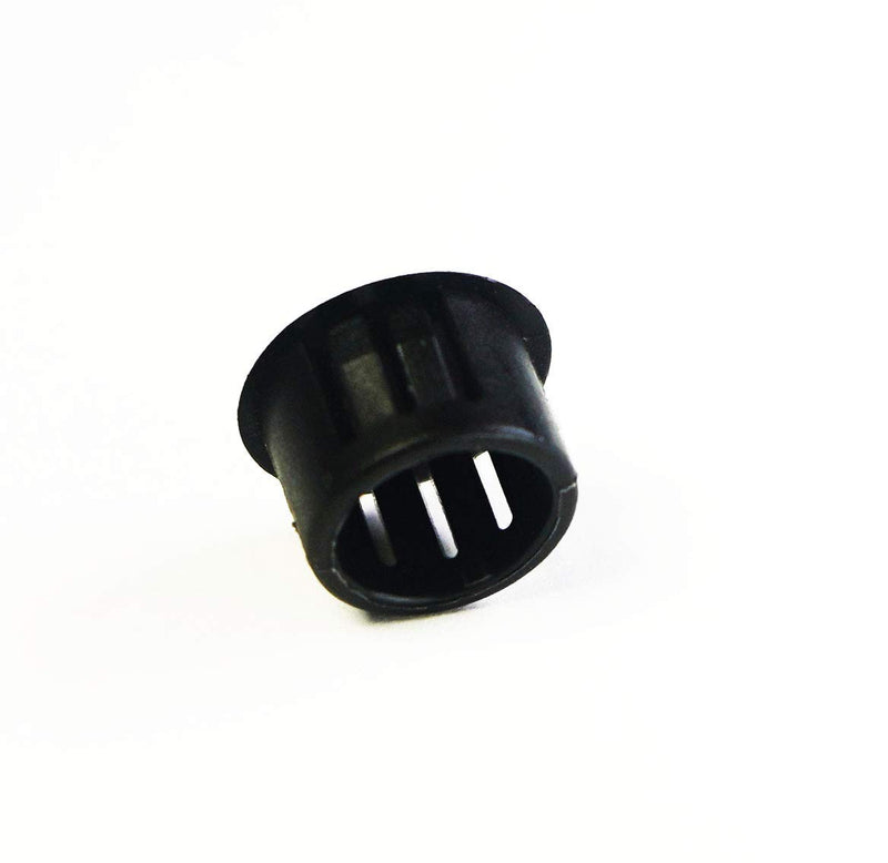 1/2" ID Hole Locking Plugs for Panels - Nylon Plastic 0.5 Inch ID Round 9/16" Head Diameter - for Panel Thickness .016" - .125" Body Sheet Metal Hole Plug 1/2" Black 10