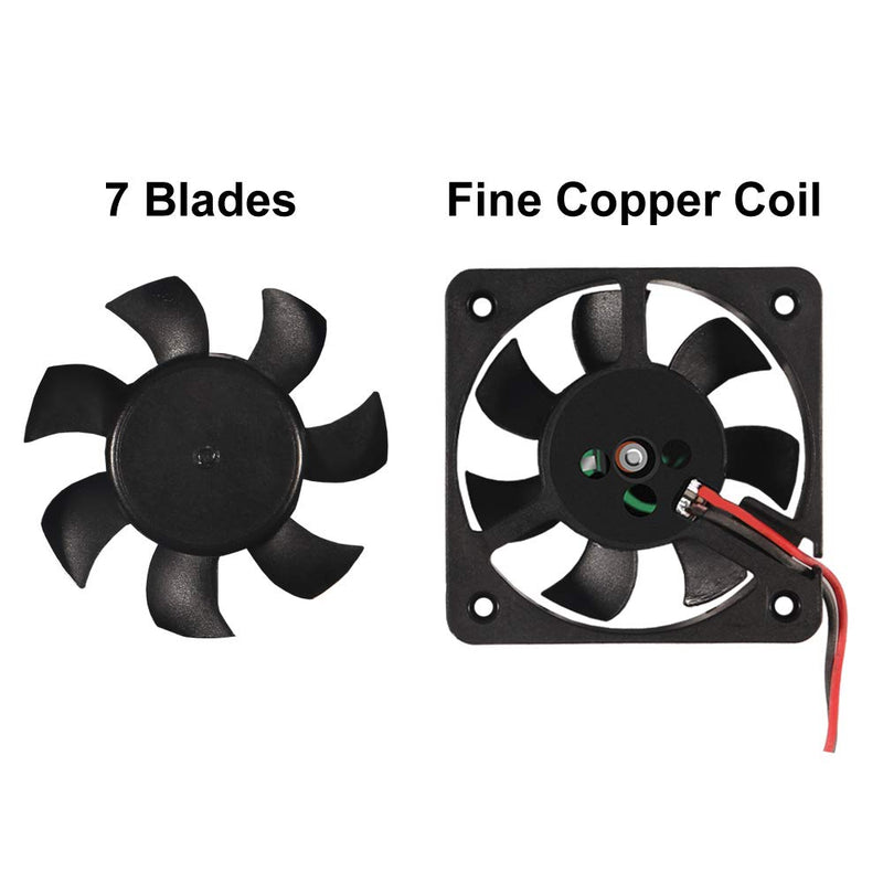 50mm Fan 5V USB Brushless DC Cooling Fan, 4 Pack Speed 4200 RPM Fan for Small Appliances Series Replacement (4 PCS 5010 5V USB) 4PCS 5V USB(5010)