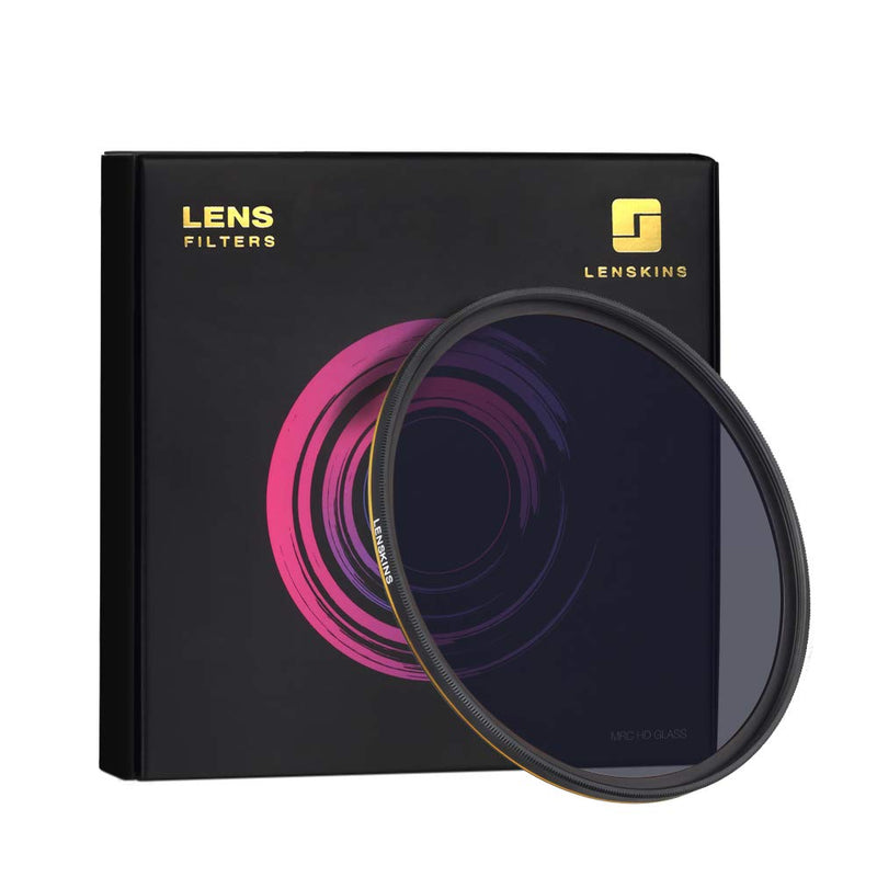 LENSKINS 77mm ND64 Filter, 6 Stop Neutral Density Filter for Camera Lenses, 16-Layer Multi-Resistant Coated, German Optics Glass, Weather-Seal ND Filter with Lens Cloth ND77