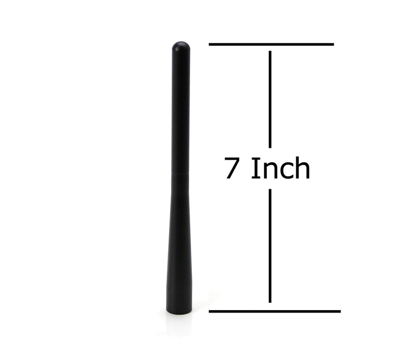 [AUSTRALIA] - iJDMTOY 7-Inch Matte Black Metal Short Radio Antenna Topper Compatible with Chevrolet Silverado GMC Sierra 1500 2500 3500 Colorado Canyon, etc 
