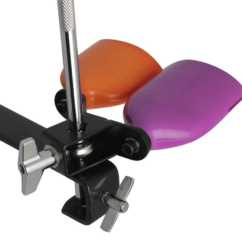 [AUSTRALIA] - Mowind Bicolor Cowbell for Drum Set High and Low Tones Double Mounted Bell Kit Percussion Instruments Medium Size 